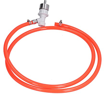 Grifo Cerveza, Pared de Manguera de CarbonatacióN Para Casa Tubo Corto Para Grifo De Cerveza con Tapa de CarbonatacióN de 5/16 Pulgadas Accesorios de Barril de Cerveza