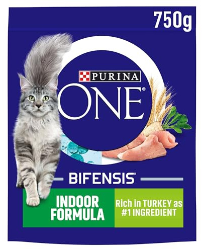 Purina One Indoor Adult Dry Cat Food Turkey 750g
