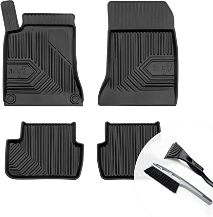 moto-MOLTICO Gummimatten Auto, 4-teiliges Set, Allwetter Gummi Fußmatten mit Rand, Antirutsch & Wasserfest Autoteppiche - passend für Mercedes-Benz B Klasse W246 A Klasse W176 GLA X156