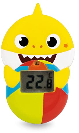 Baby Shark Bath Thermometer - Lcd Digital Display Ideal For Measuring Babies And Children's Bath Temperatures. Quick 10 Second Response Time, Suitable For All The Family