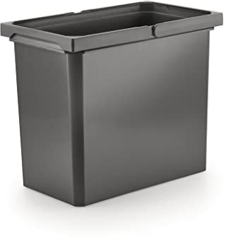Naber Mülleimer | Modell 8012341 | Volumen 22L | 230 x 382 x 326 mm | Kunststoff Anthrazit