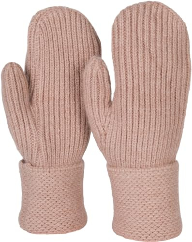 styleBREAKER Damen Fausthandschuhe Perlrippen | Elastischer Handwärmer ohne Daumen, doppelter Bund gegen Kälte, Einheitsgröße passend für 16-21 cm Handumfang, warm.