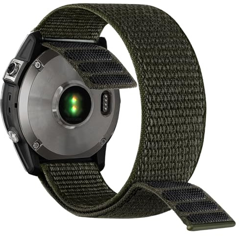 YOOSIDE klockarmband i nylon, för Garmin Fenix 8 51 mm/epix Pro 51 mm/Fenix 7X/Fenix 6X/Fenix 5X/Enduro 3, 26 mm, snabbtorkande ultralätt sportarmband för Tactix 7 Pro, Quick Fit 26mm