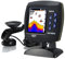 SHUAIGUO F918-C180S Fish Finder Wired Transducer Sensor Fishfinder 45°Underwater Fishing Camera Portable Fish Finder Waterproof Underwater Monitor LCD Fish Locator Boat Fishfinder Fish Detector