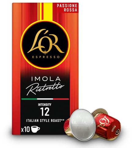 L'OR Capsules de café Ristretto Imola | Intensité 12 | 10 capsules compatibles Nespresso