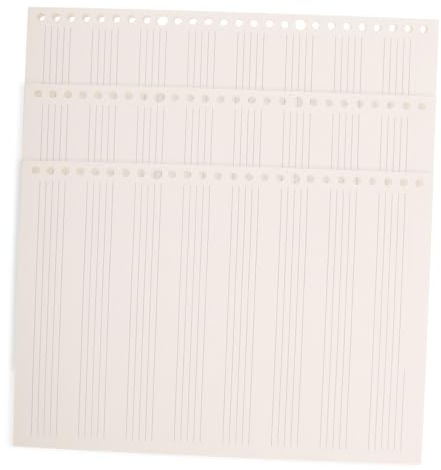 Pack Notenhefte für Gitarre und Klavier mit 60 Blatt Je Heft | Manuskriptpapier, 3 Stück, Abreißbares Spiral Design, Leicht und Praktisch für Übungszwecke