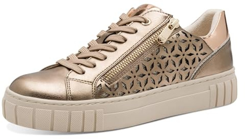 MARCO TOZZI Femme Sneaker 2-23701-42 Basket, Peigne doré foncé, 38 EU