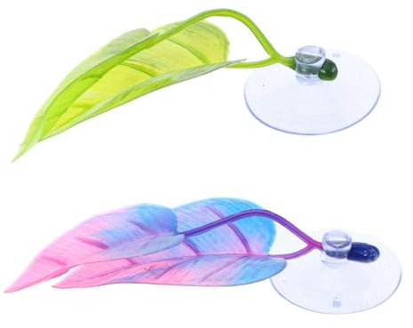 POPETPOP Simulated Betta Fish Leaf Pad Fish Tank Decorations Comfortable Betta Fish Bed Spawning Place