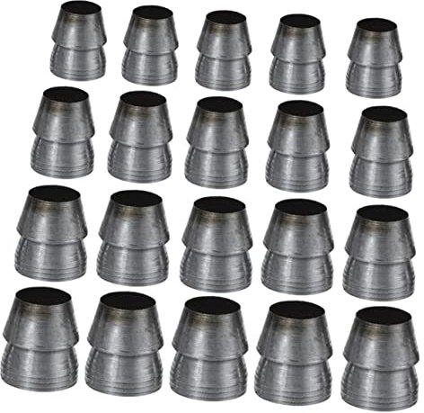 Angoily Kit Da 20 Cunei Di Ferro Manico Conico Per e Martello, Accessori Di Sicurezza Rinforzati Per Attrezzi Da Giardinaggio e Ferramenta, Connettori Resistenti Per Utilizzo Domestico e Professionale