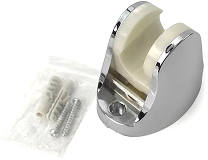 Angoily Duschkopfhalterung aus Abs und Metall Leichte und Robuste Halterung für Handbrause Verstellbar für Einfache Dusche Installation und Vielseitige Platzierung in Silber