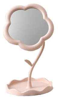 Bustlwor Specchio Trucco Fiore, Specchio da Tavolo, Specchio Cosmetico, Per Tavolo, Camera da Letto, Bagno, Casa e Viaggi