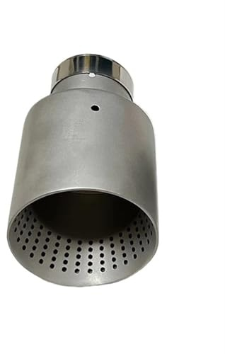 SQOFHFB Auto-Endrohre Auspuffdüse Mattierter Edelstahl Großer Durchmesser 101 Mm 114 Mm Offene Auto-Schalldämpferverkleidung Auspuffblende(51mm-114mm)
