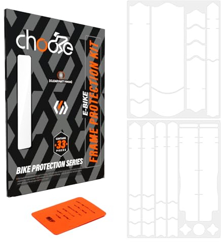 CNCLOL Protección para cuadro de bicicleta, película protectora para cuadro de MTB/bicicleta Gravel/ebike/bicicleta de carrera/Enduro/Downhill, pegatinas marco protección bicicleta mate, transparente