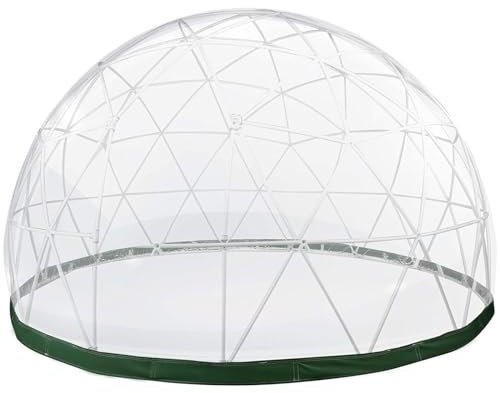 IYUESQ 8-10 Person Dome Garden Patio Canopy Shelter, Large Oversized Instant Greenhouse Pip for Event for Party(Transparency)