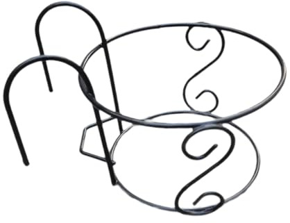 Sharplace Jardinières Suspendues, Panier, étagère, Conteneur, Jardinière Ronde Polyvalente Suspendue pour Clôture, Balustrade, Bureau, Crèche, Entrée, M