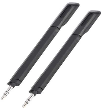 MENDUNER Microphone de Remplacement pour Casque de Jeu sans Fil G733, Paquet de 2 Micros Détachables Antibruit de 3,5 Mm avec Noyau OFC, Plug and Play pour Un Son Clair