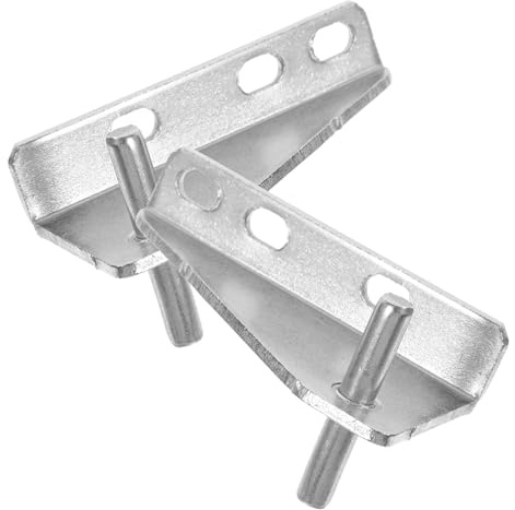 jojofuny 2pcs Small Freezer Hinge Fridge Hinge Door Refrigerator Key for Replacements Folding Freezer Stainless Door Fridge Silver