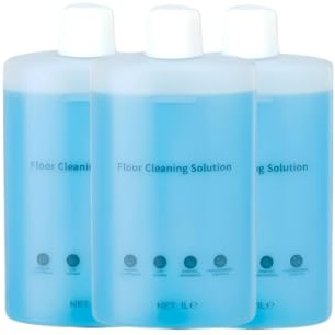 Lot De 3 Flacons De 1 L De Solution De Nettoyage Concentrée For Robots Laveurs De Sols, Compatible Avec Roborock G20/G10/U10/T7S Les Séries, Formule Sans Traces For Parquets Et Carrelages.