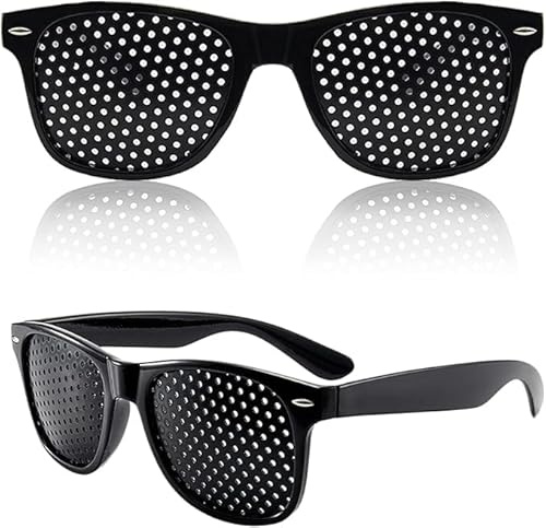 2 Pcs Adjustment Glasses, Help Eye Training And Concentration, Light and Comfortable Frame, Lightweight Frame for Eye Training Focus for Daily Use and Relaxation