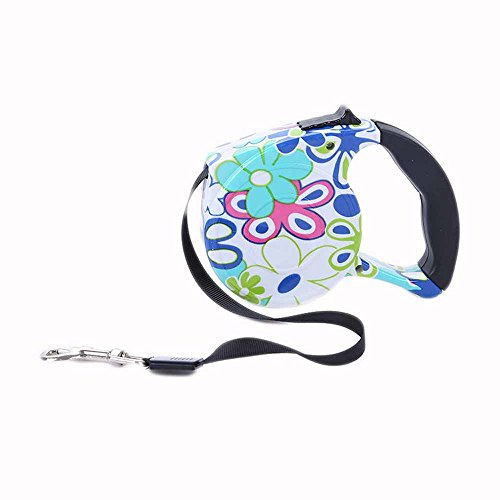 Rollleine Einziehbare Hundeleine Walking Leine Haustier Katzen Leads Trainingsleine Aufrollbare Retractable Leash Hundeführleine 5 Meter für Welpen Kleine, Mittlere Hunde (16#)