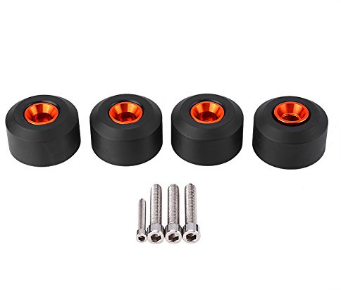 Motorrad Sturzschutz Sturzpads, Fydun 4Stk Frame Slider CNC Vorder- und Hinterradgabel Frame Slider Absturzsicherungen für 125 200 390