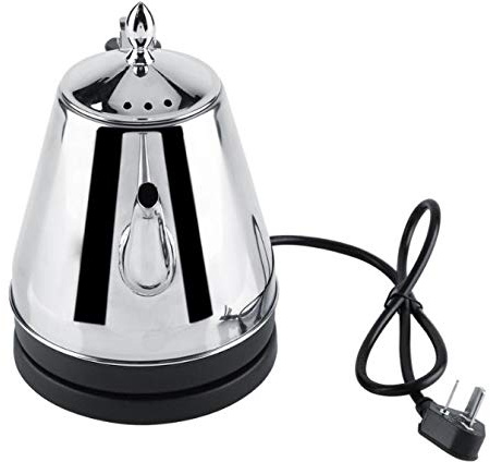 Bouilloire Électrique En Acier Inoxydable 1L Bouilloire À Eau Bouillante Rapide Bouilloire Électrique 1000W Chauffe-Eau De Voyage