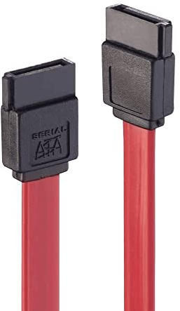 CABLEPELADO Cavo SATA II | Cavo dati | SATA II Serial ATA 3.0 Gbit/s | Cavo piatto SATA | Cavo di collegamento interno HDD SSD disco rigido | Sata collegamento dritto | Rosso