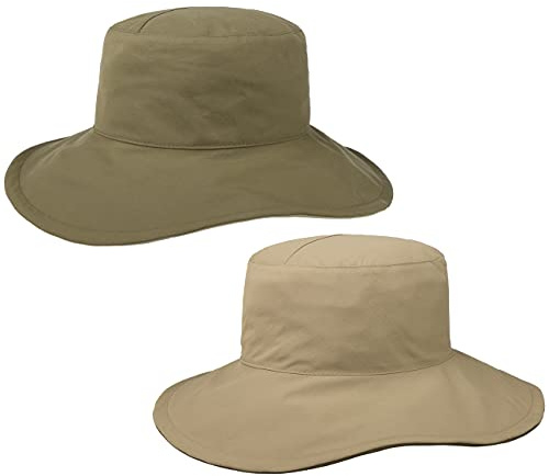 Mayser Elina Sunblocker Stoffhut Damenhut Sonnenhut Schlapphut Damen - Made in The EU Sommer Frühling-Sommer - M (57-58 cm) Oliv
