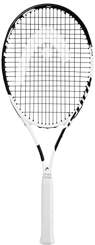 HEAD Metallix Attitude Pro White Tennis Racket - Pre-Strung Adult Tennis Racquet for Control and Maneuverability