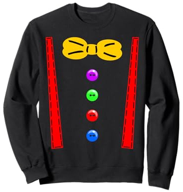 Clown Kostüm Fasching Karneval Verkleidung Fastnacht Sweatshirt
