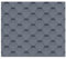 TIMBELA Bitumenschindeln-Set Hexagonal Rock H505GREY, Grau Bitumen-Dacheindeckung M505 für Gartenhaus