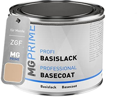 MG PRIME Autolack Dose spritzfertig für Mazda ZGF Milktea Beige Metallic/Milk Tea Beige Metallic Basislack 0,5 Liter 500ml
