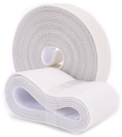 Risareyi Nastro Adesivo a Gancio per Zanzariera Porta Finestra Tenda | Nero, 4cm e 2cm Larghezza, 1.5m e 4.8m Lunghezza, Resistente, Senza Foratura, per Superfici Lisce e Piane