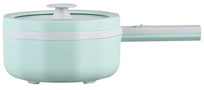 NEWCES Olla for Sopa, Olla eléctrica for el hogar, Olla pequeña Multiusos for Fideos al Vapor, Olla for cocinar, Olla eléctrica de pequeña Potencia
