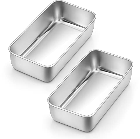 HaWare Molde de acero inoxidable, 23,5 x 12,6 x 6 cm, saludable y duradero, apto para lavavajillas