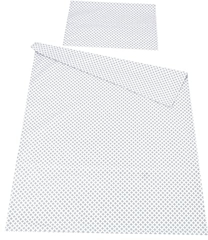 Babylux Bettwäsche Bezug 2 TLG. 100 x 135 cm / 90 x 120 cm Kinderbettwäsche Bettwäsche Kind Bettset Baby Babybettwäsche (106. Marokko Grau, 90 x 120 cm)