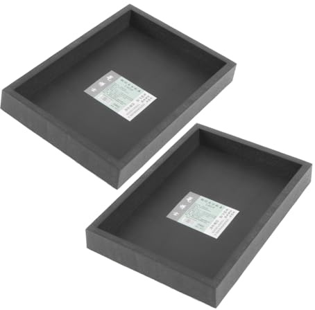 Cabilock 2 Pièces Plateau De Jardinière en Résine Assiette à Plantes Soucoupe Usine Plateau à pour Bonsa? Plateaux d Égouttement De La Soucoupe Végétale Plante Carrée Plateau Pot Épaissir