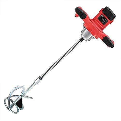 Betoniera elettrica, betoniera Portatile da 2100 W, Miscelatore per calcestruzzo con Paletta Portatile, 800 Giri/min Macchina per l'agitazione Automatica della Vernice con 6 velocità Regolabili, per