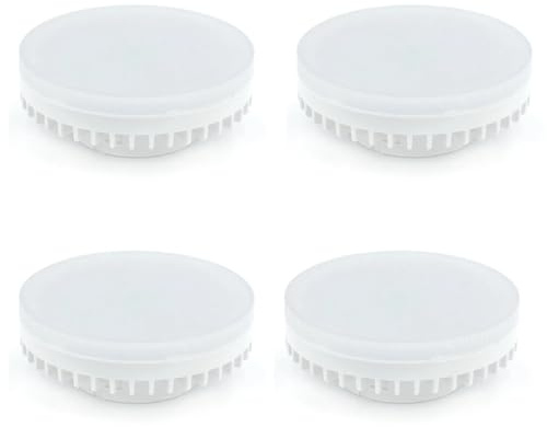 ALIVIM 4Pcs GX53 5W 7W 9W 220V LED Bulb Light Under Cabinet Lights Wardrobe Light Spotlight Cold Warm White Puck Lamp,Cold White,9W