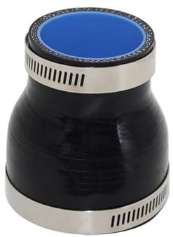 Ablaufschlauch Silikonschlauch, gerader Auto-Ladeluftkühler, Turbo-Ansaugrohr-Kupplung, schwarz, großer bis kleiner Anschluss Wasserpumpe (Color : 70MM-76MM)