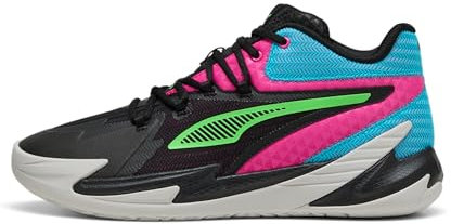 PUMA Herren Dagger Basketball Shoes Sneaker, Black-Fluro Pink PES, 40 EU