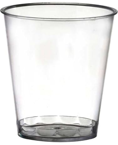 Table'Colors 1000 Verres Shooter - verrines 6cl - Transparent - Plastique Recyclable - Réutilisable - Solide - Marquage 2cl et 4cl - Idéal Pour Restaurant, Fête, Bar - Fabriqué en France