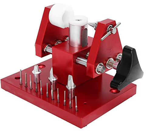 flexman Ouvre Boîtier de Montre, Outil de Réparation de Montre Professionnel en Alliage avec Poinçon et Matrices pour Retirer le Couvercle de la Montre et le Lien de la Montre