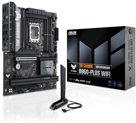 ASUS TUF Gaming B860-PLUS WiFi Mainboard Sockel Intel LGA 1851 (Intel B860, ATX, DDR5 Speicher, PCIe 5.0, 2X PCIe 4.0 M.2, WiFi 7, Aura Sync)