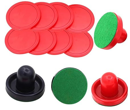 NAMOARLY Air Hockey Pushers Und Pucks Ersatzteile Für Air Hockey Tischspiele Sliders Und Pucks Für Ersatz Und Reparatur