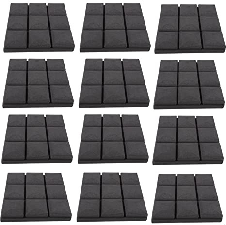 DRESSOOS Lot De 12 Panneaux Acoustiques D'enregistrement Coussinets D'isolation Phonique Blocage Du Bruit Pour Plafonds Murs
