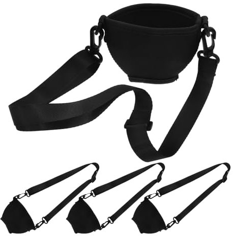 IMIKEYA 4piezas Soportes Portátiles Para Copas De Vino Con Correa Ajustable y Funda Protectora Para Bodas y Fiestas