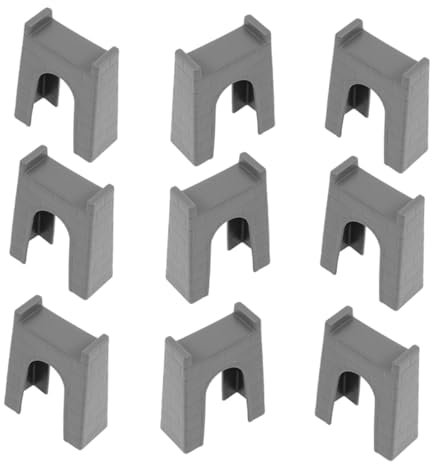 Vaguelly 9 Stück Eisenbahnbrückenpfeiler Aus Robustem Kunststoff Für Kinder Glattes Design Spielzeuggeeignet Modelleisenbahn Zubehör Für Garten Und Spielzimmer