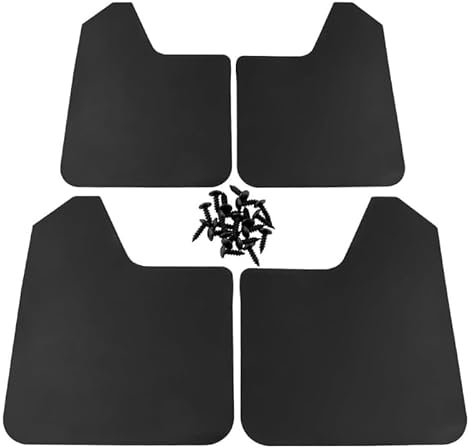 RUIDAM Auto Parafango per Fiat Panda II MK3/Mk4(Type 169 319) 2003-2020, Set Parafanghi Auto Paraspruzzi Parafanghi Anteriori e Posteriori Antifango per Carrozzeria Accessori Auto
