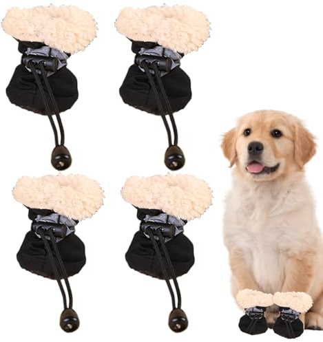 Genérico Hundeschuhe, Pfotenschutz, reflektierende Schneestiefel, Hundepfoten, Winter, Outdoor, Atmungsaktiv